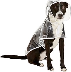 Frisco Lightweight Clear Vinyl Dog Raincoat, Clear, Large