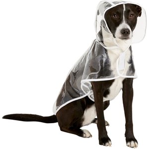 Frisco Lightweight Clear Vinyl Dog Raincoat, Clear, Large