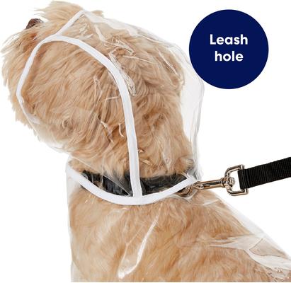 Show full view: Frisco Lightweight Clear Vinyl Dog Raincoat, Clear, Large slide 5 of 9