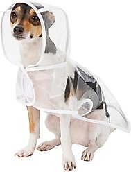 Frisco Lightweight Clear Vinyl Dog Raincoat, Clear, Small