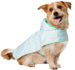 Frisco Lightweight Flamingo Dog Raincoat, Large