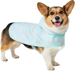 Frisco Lightweight Flamingo Dog Raincoat, Medium