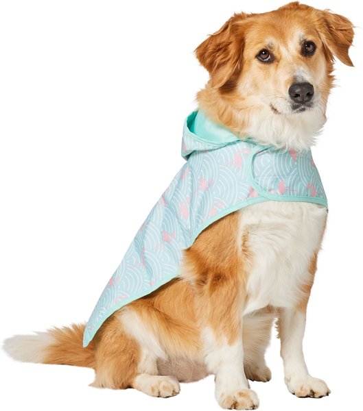 Frisco Lightweight Flamingo Dog Raincoat