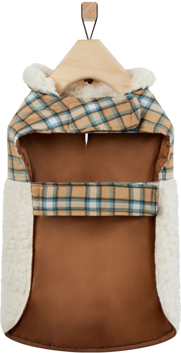 Frisco Lightweight Plaid Pocket Dog & Cat Coat