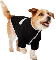 Frisco Lightweight Polar Fleece Dog & Cat 1/4 Zip, Black, Large