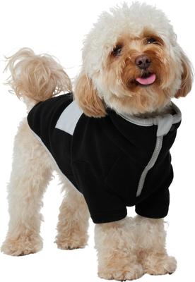 Show full view: Frisco Lightweight Polar Fleece Dog & Cat 1/4 Zip, Black, Small slide 2 of 11