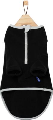 Show full view: Frisco Lightweight Polar Fleece Dog & Cat 1/4 Zip, Black, XX-Large slide 4 of 10