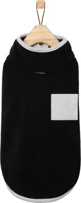 Show full view: Frisco Lightweight Polar Fleece Dog & Cat 1/4 Zip, Black, XX-Large slide 3 of 10