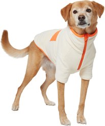 Frisco Lightweight Polar Fleece Dog & Cat 1/4 Zip, Cream, Large