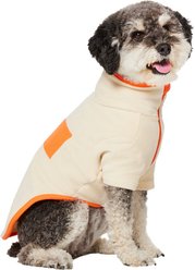 Frisco Lightweight Polar Fleece Dog & Cat 1/4 Zip, Cream, Medium