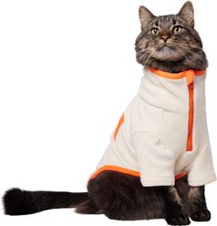 Frisco Lightweight Polar Fleece Dog & Cat 1/4 Zip, Cream, Small