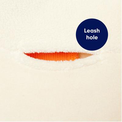 Show full view: Frisco Lightweight Polar Fleece Dog & Cat 1/4 Zip, Cream, Small slide 6 of 11