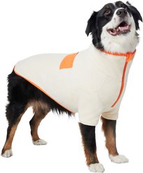 Frisco Lightweight Polar Fleece Dog & Cat 1/4 Zip, Cream, X-Large