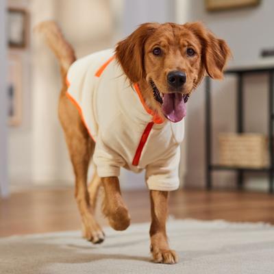 Show full view: Frisco Lightweight Polar Fleece Dog & Cat 1/4 Zip, Cream, X-Large slide 7 of 10