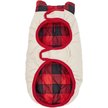 Show in main carousel: Frisco Lightweight Quilted Water-Resistant Reversible Insulated Dog & Cat Jacket, Gray/Red Plaid, XX-Large slide 4 of 10