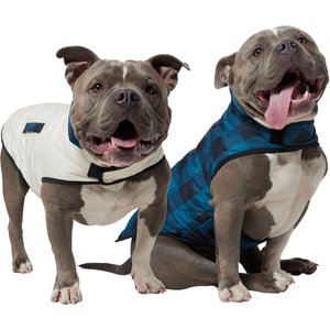 Frisco Lightweight Quilted Water-Resistant Reversible Insulated Dog & Cat Jacket, Navy/Black, X-Large