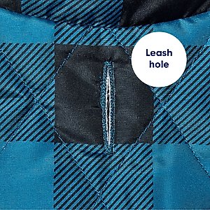 Frisco Lightweight Quilted Water-Resistant Reversible Insulated Dog & Cat Jacket, Navy/Black, X-Small