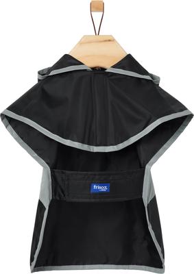 Show full view: Frisco Lightweight Rainy Days Dog Raincoat, Black, Medium slide 4 of 10