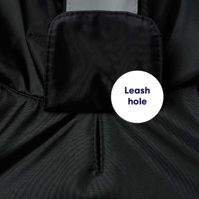 Show full view: Frisco Lightweight Rainy Days Dog Raincoat, Black, Medium slide 6 of 10