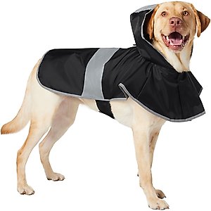 Frisco Lightweight Rainy Days Dog Raincoat, Black, X-Large
