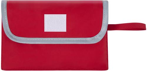 Show full view: Frisco Lightweight Reversible Packable Travel Dog Raincoat, Red, Medium slide 8 of 10