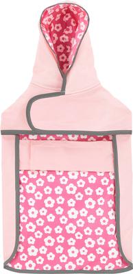 Show full view: Frisco Lightweight Reversible Packable Travel Dog Raincoat, Pink, Large slide 6 of 10