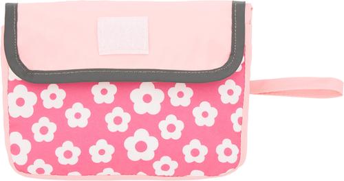 Show full view: Frisco Lightweight Reversible Packable Travel Dog Raincoat, Pink, Medium slide 9 of 11