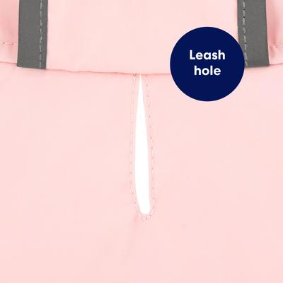 Show full view: Frisco Lightweight Reversible Packable Travel Dog Raincoat, Pink, X-Large slide 8 of 11