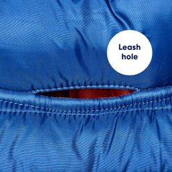 Frisco Lightweight Reversible Striped Packable Dog & Cat Puffer, Navy, Small slide 2 of 8