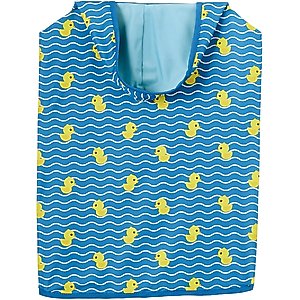Frisco Lightweight Rubber Ducky Dog Raincoat, Blue, Large