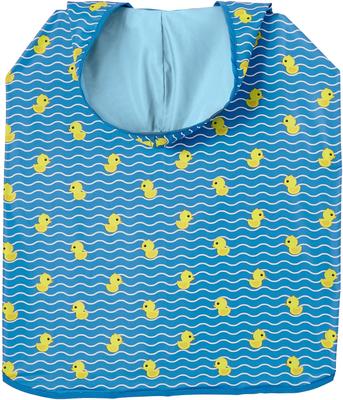 Show full view: Frisco Lightweight Rubber Ducky Dog Raincoat, Blue, X-Large slide 5 of 9