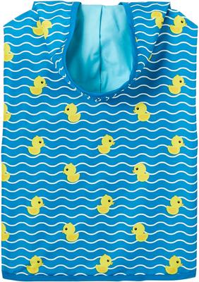 Show full view: Frisco Lightweight Rubber Ducky Dog Raincoat, Blue, XX-Large slide 5 of 9