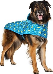 Frisco Lightweight Rubber Ducky Dog Raincoat, Blue, XXX-Large