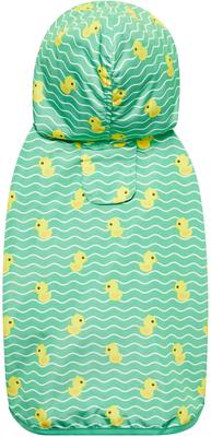 Show full view: Frisco Lightweight Rubber Ducky Dog Raincoat, Green, XXX-Large slide 3 of 9
