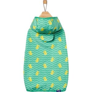 Frisco Lightweight Rubber Ducky Dog Raincoat, Green Ducky, X-Small