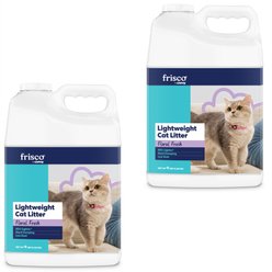 Frisco Lightweight Scented Clumping Cat Litter, 9-lb jug, bundle of 2