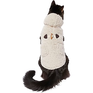 Frisco Lightweight Soft Sherpa Dog & Cat Coat, Oatmeal, Small