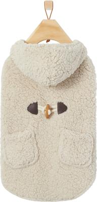 Show full view: Frisco Lightweight Soft Sherpa Dog & Cat Coat, Oatmeal, Small slide 4 of 9