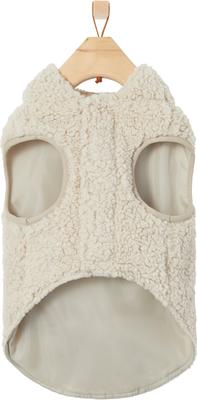 Show full view: Frisco Lightweight Soft Sherpa Dog & Cat Coat, Oatmeal, XX-Large slide 4 of 8