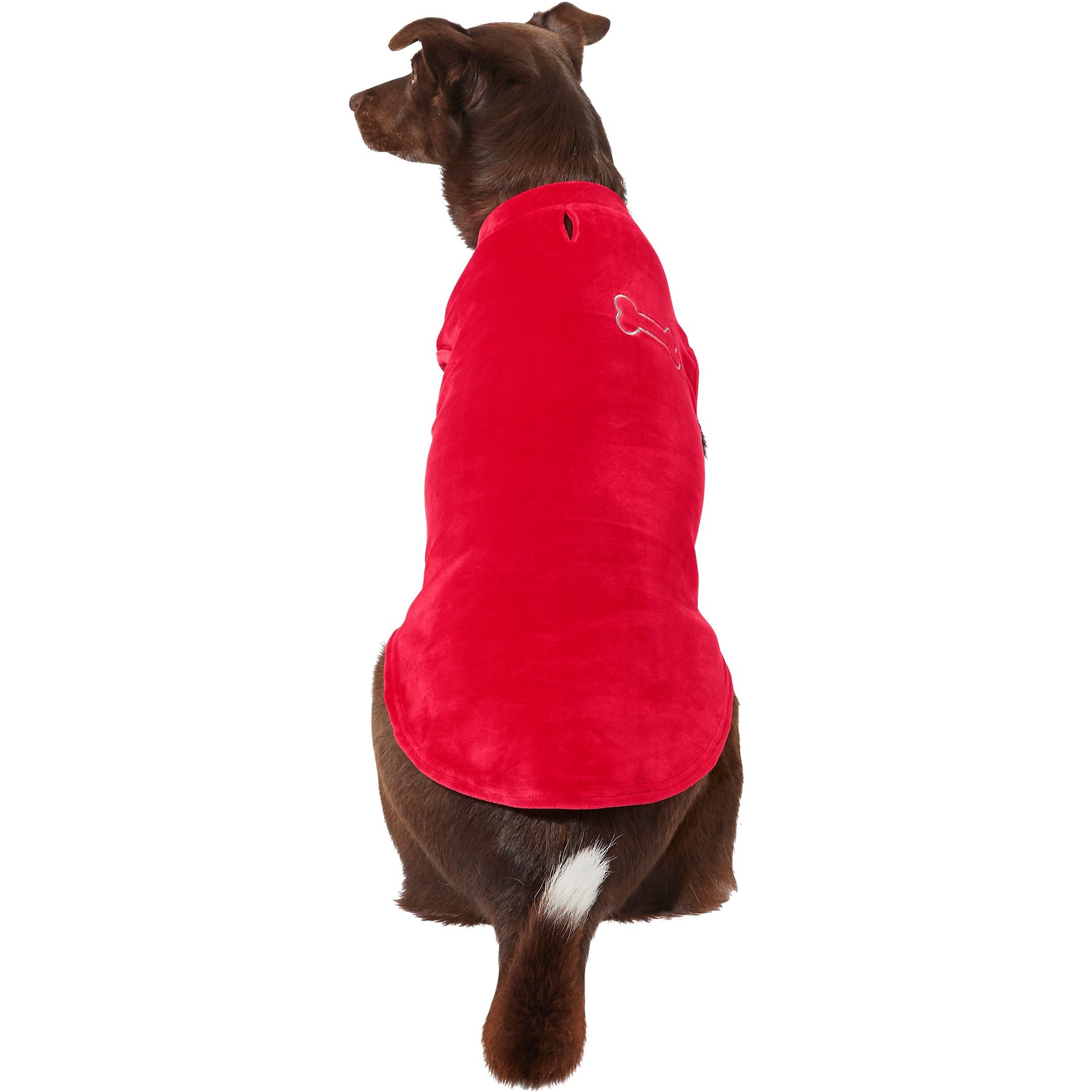 Frisco Lightweight Stretchy Dog & Cat Fleece Vest, Red, Small