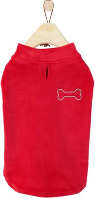 Show full view: Frisco Lightweight Stretchy Dog & Cat Fleece Vest, Red, Small slide 4 of 8