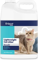 Frisco Lightweight Unscented Clumping Cat Litter, 9-lb jug