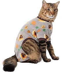 Frisco Lil Turkey Dog & Cat Fleece Pajamas, X-Small