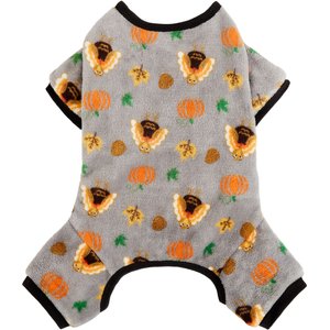 Frisco Lil Turkey Dog & Cat Fleece Pajamas, XXX-Large