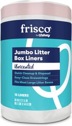 Frisco Litter box Pan Liners, Unscented, 15 count