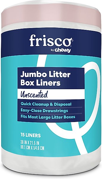 Show full view: Frisco Litter box Pan Liners, Unscented, 15 count slide 1 of 6