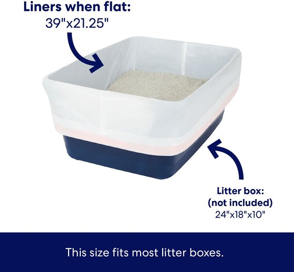 Show full view: Frisco Litter box Pan Liners, Unscented, 15 count slide 2 of 6