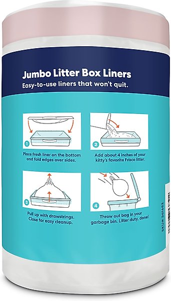 Show full view: Frisco Litter box Pan Liners, Unscented, 15 count slide 3 of 6