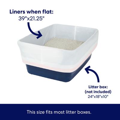 Show full view: Frisco Litter Box Pan Liners, Unscented, 5 count slide 2 of 6