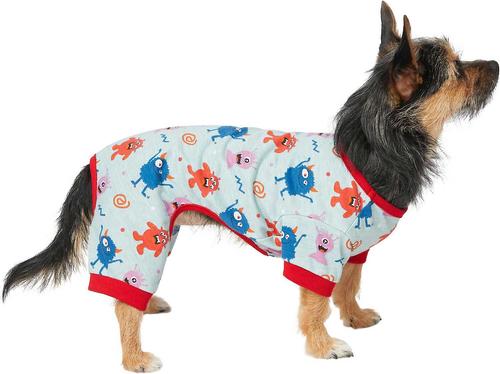 Show full view: Frisco Little Monsters Dog & Cat Jersey PJs, XX-Large slide 3 of 6